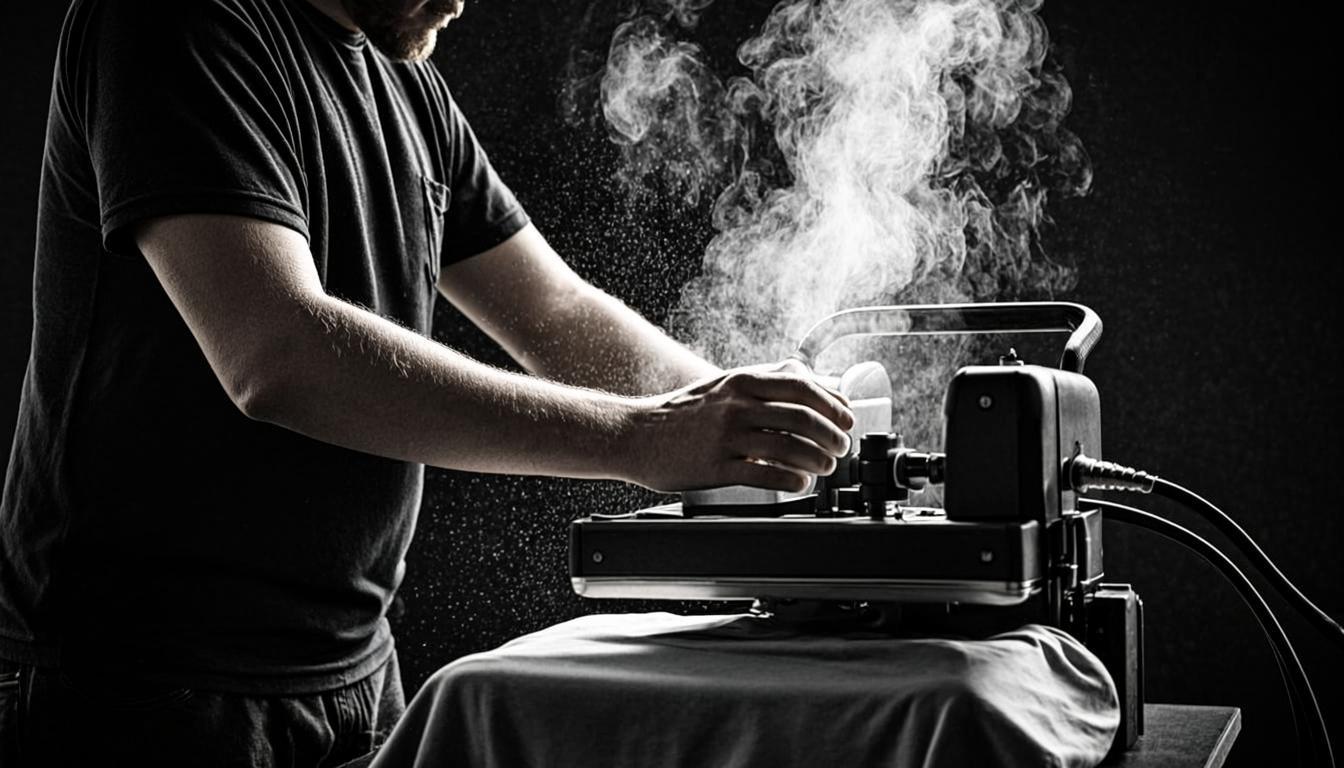 Blue Peak Printworks studio — custom apparel printing reel